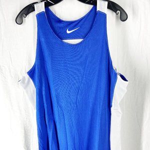Nike Womens Dri Fit Blue Reversible Running Tank Top Size XL